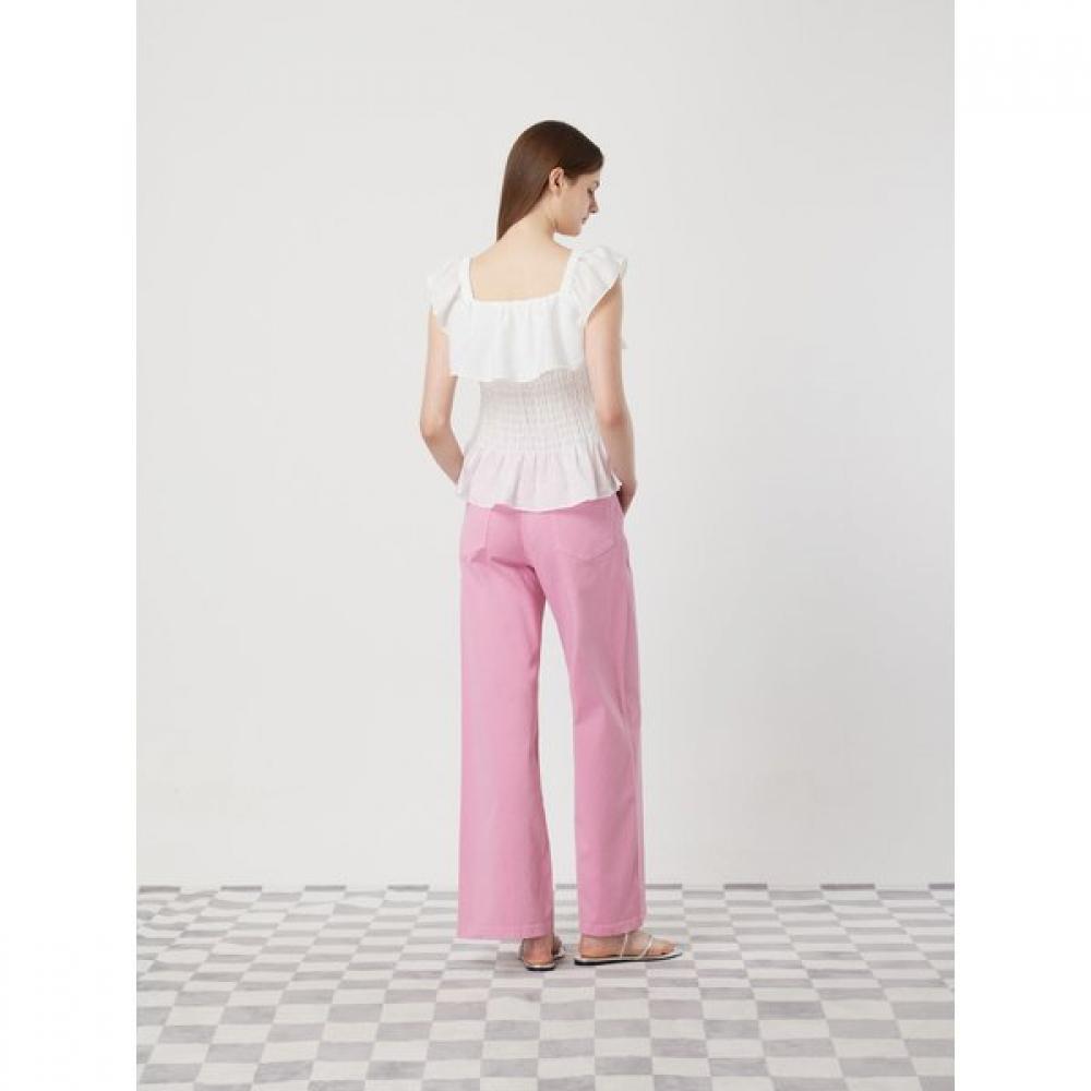 Cc Collect Belted Wide Denim Pants C252psa433