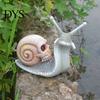 Lifelike Snail Sculpture Halloween Skull Statue, Gothic Home Decor, Creative Resin Crafts Gifts Ornaments for Outdoor Garden Patio Lawn Porch Desktop