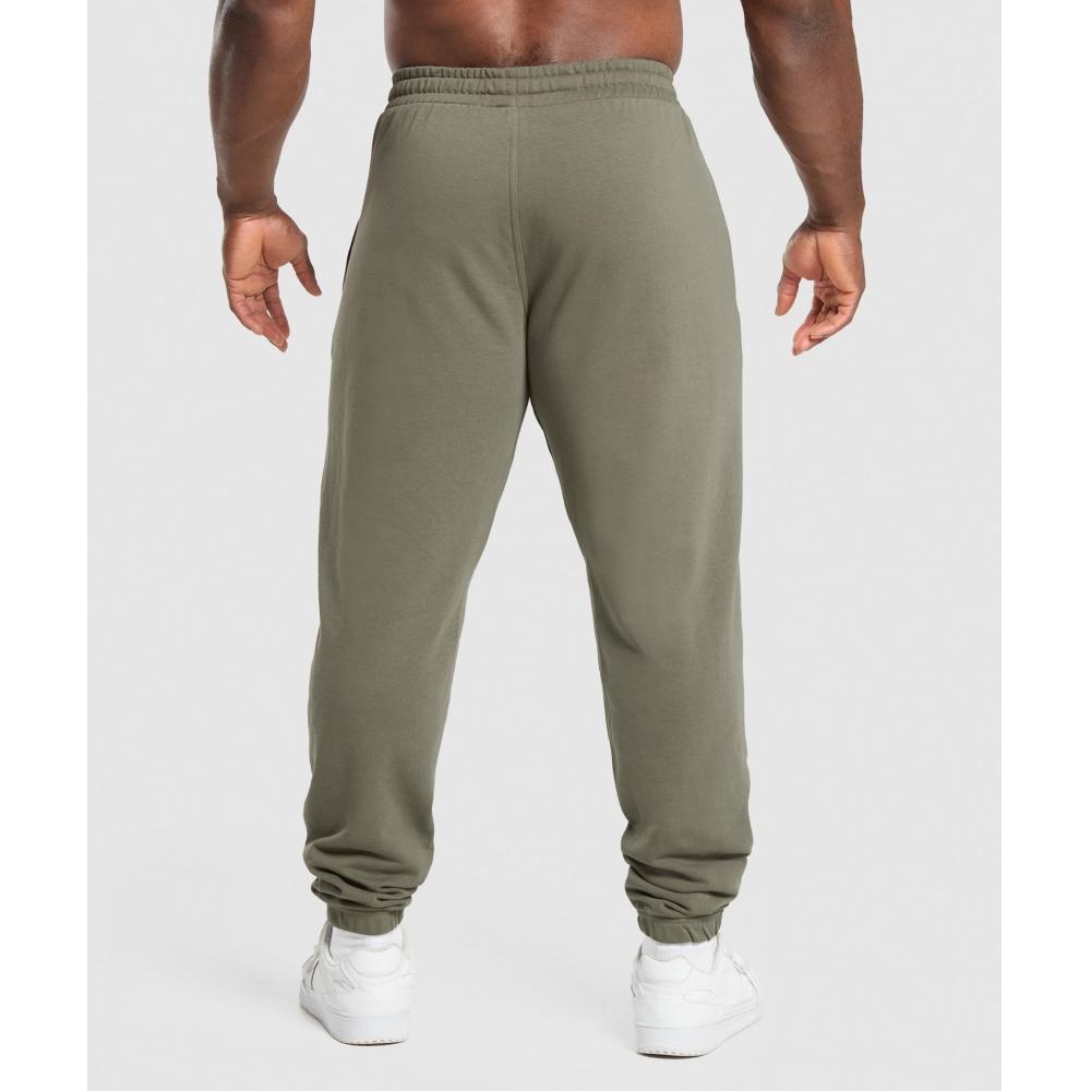 Gymshark Pantaloni de jogging esențiali supradimensionați Verde Putere A2a7t Ecjh