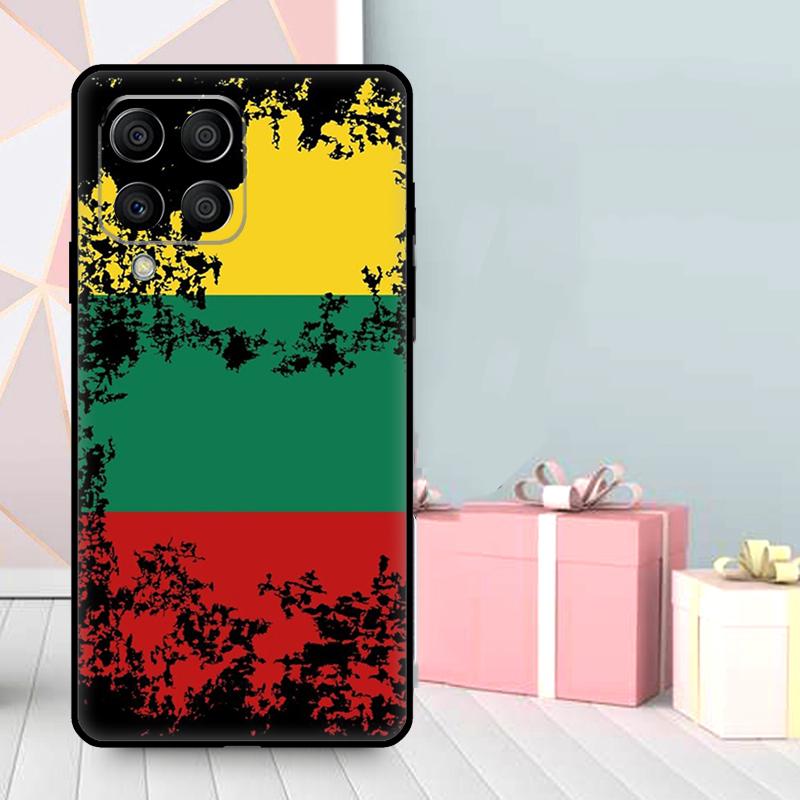 Fashion Lithuania Flag Case For Samsung Galaxy M16 M31 M21 M13 M33 M53 M15 M35 M55 M36 M56 M12 M32 M52 M14 M34 M54