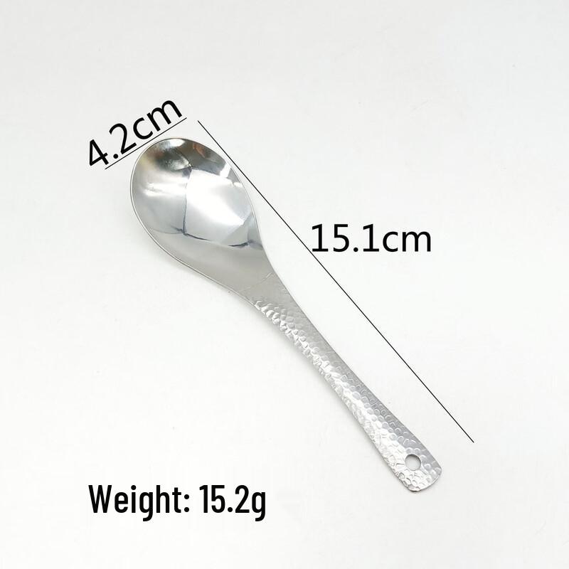 ZISIZ Gehämmertes Edelstahl-Löffelset