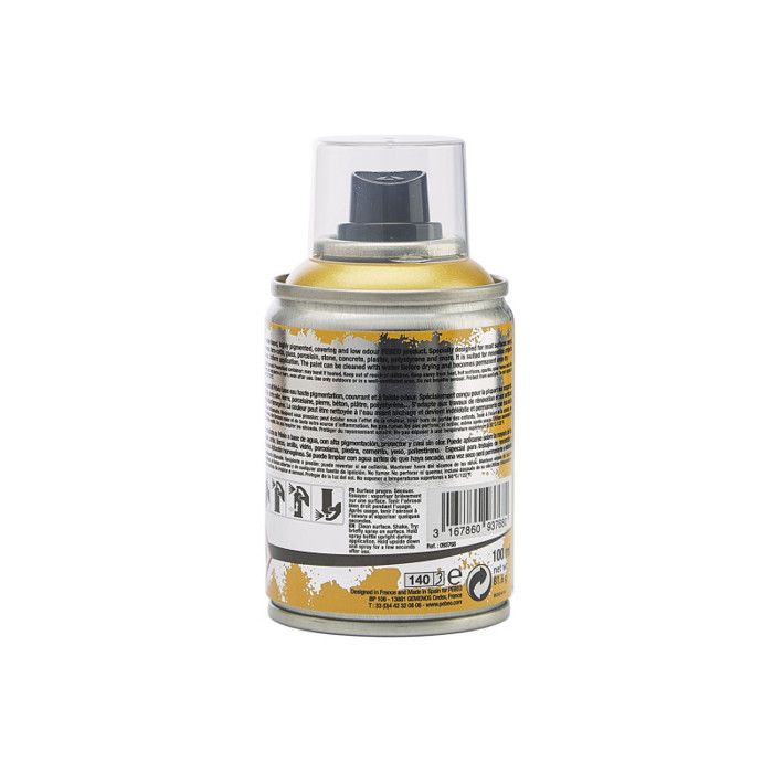 Peinture en bombe - pébéo - decospray - dorée - 100 ml - loisirs créatifs