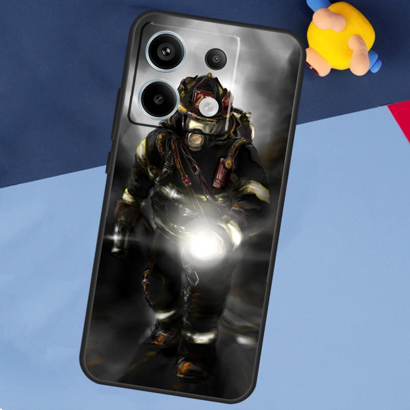 Firefighter Heroes Phone Case For Xiaomi Redmi Note 13 11 9 10 12 Pro Plus 9S 10S 11S 12S 9C 10C 12C 13C Cover