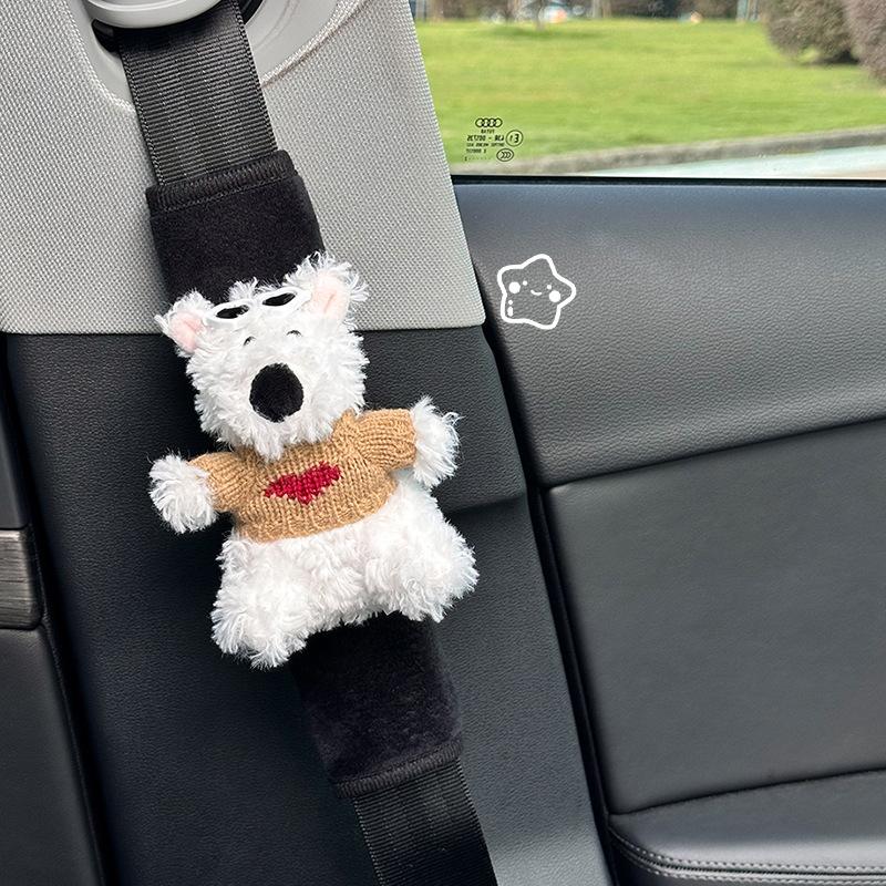 Car Seat Belt Shoulder Pads Cute Cartoon Car Neck Shoulder Pads Internet Celebrity Decoration Car Supplies