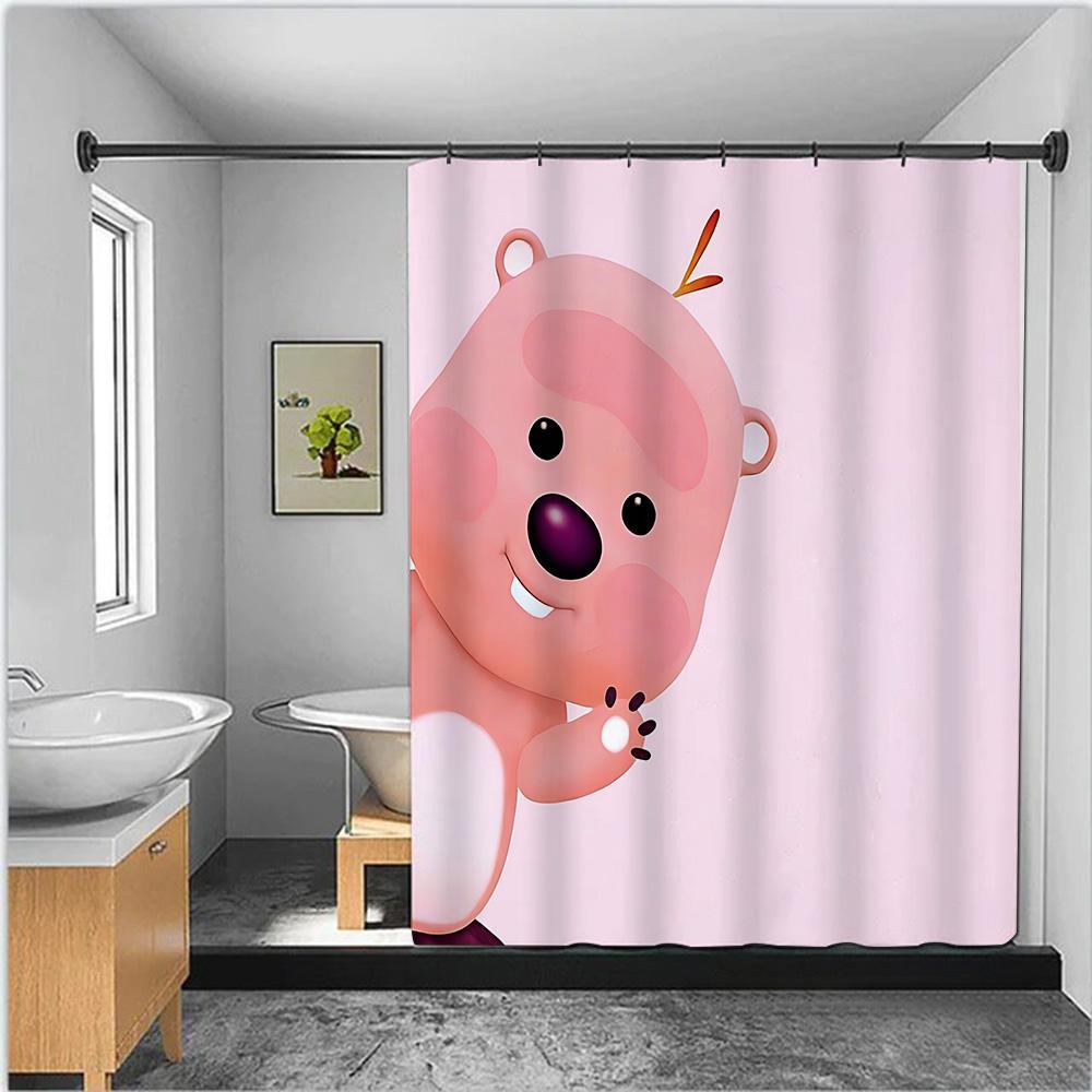 Shower Cute anime Loopys Curtain Waterproof Polyester Fabric Paint Colorful Bath Curtains Home Bathroom Decor Curtain With Hook