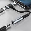 2 In 1 Type C To 3.5mm Female Sound Connectors Wear Resistant for Smartphone Music Performances Headphone Stereo Cord