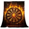 Dartboard Pattern Collection digital-printed polyester Bedroom velvet flannel cover blanket Fleece sofa cover blankets for beds