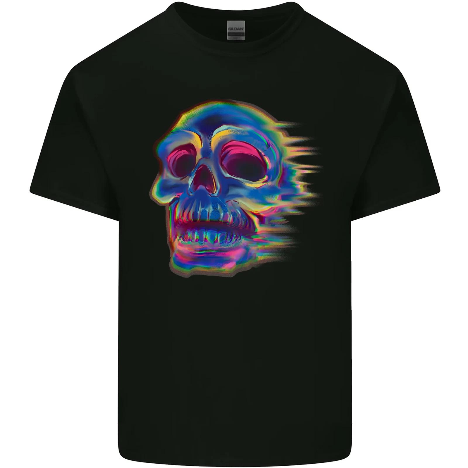 A Trippy Skull Kids T-Shirt Childrens XL