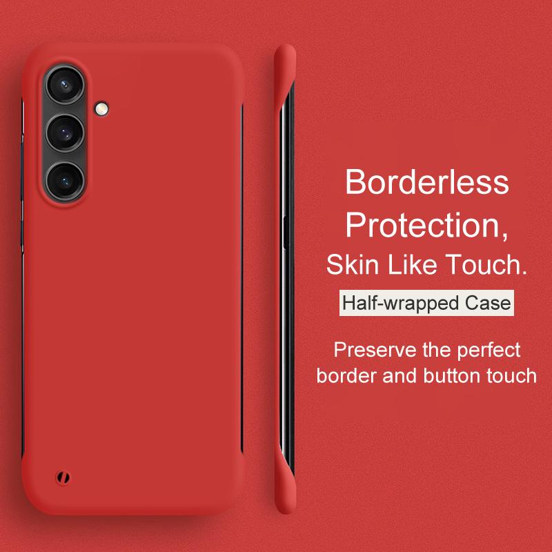 

Borderless Candy Color Hard PC Case For Samsung galaxy S24 S23 S21 FE S22 Note 10 Plus 20 Ultra Ultra-Thin Matte Cover S24
