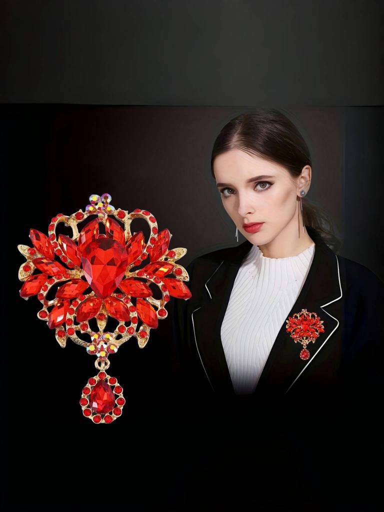 Korean Elegant Pearl Flower Brooch - Versatile, Luxurious Design for Women