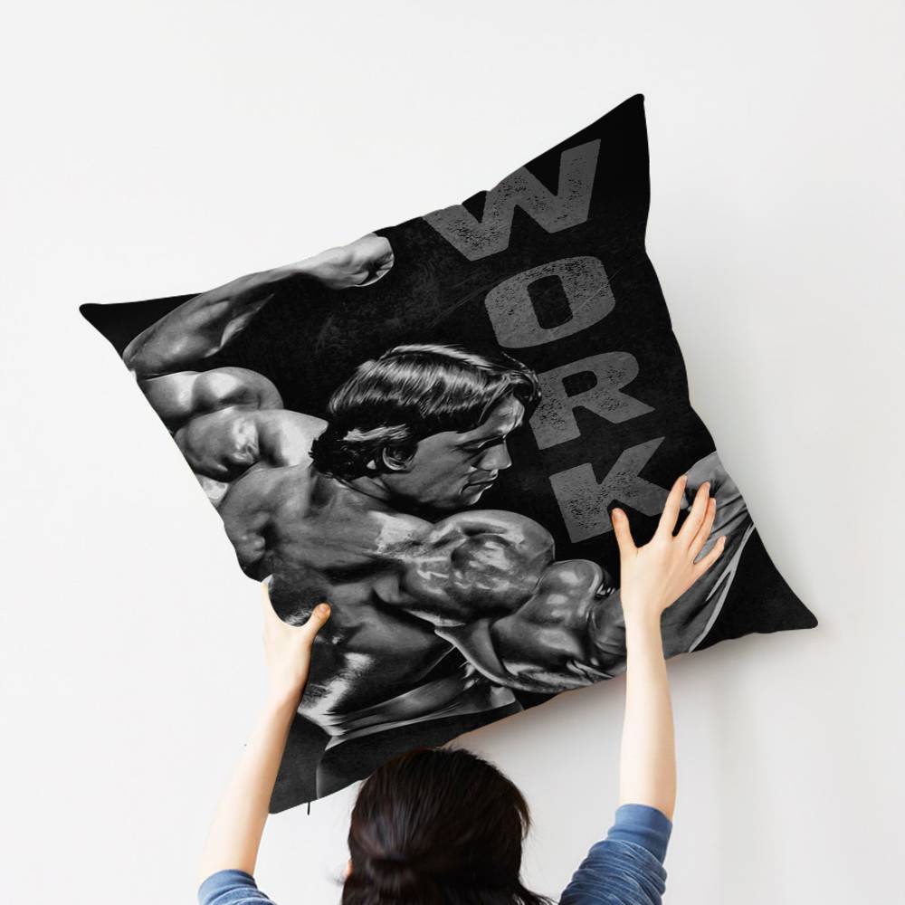 Bodybuilding King-Arnold pillow cover sofa cushion cover home room decoration children gift