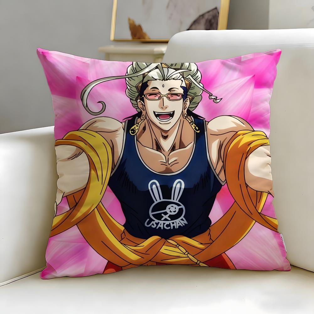 classic anime Record of Ragnarok Cushion Cover Soft  EasyWash Pillow Case  Versatile for Couch Bed Travel and Office
