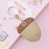 Leather Strawberry Lemon Keychain Case Holder  Women Car Key Ring Charm Bag Car Pendant Gift Anti-Lost Pet Dog Cat Collar