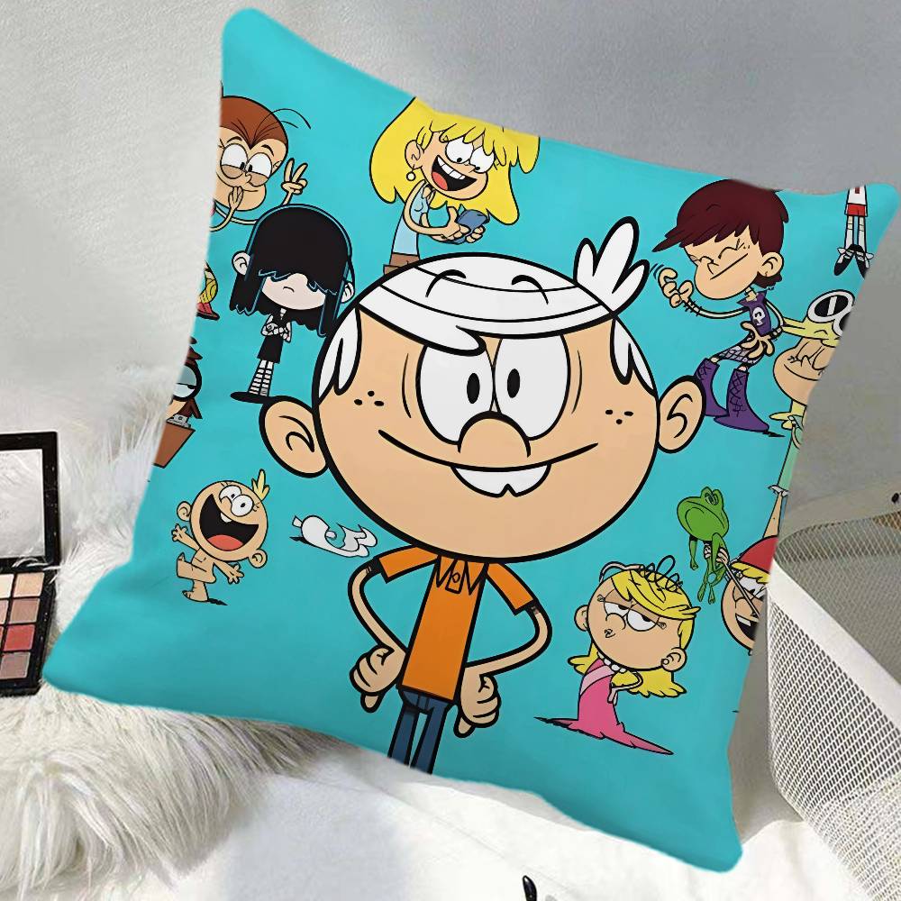 Cartoon The Iloud House Pillow Case Square Pillow Bedroom Sofa Leisure Comfort Cushion Car Home Decoration