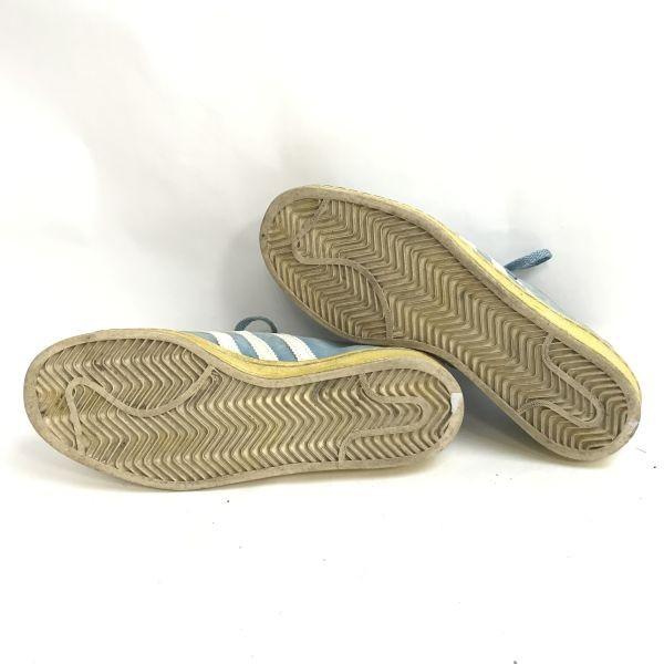 adidas CAMPUS 80s Low Cut Sneakers 24.5 Light Blue vintage(USED)