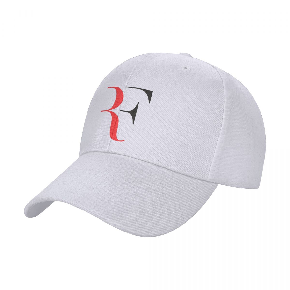 XIXIGO Cap Heren Dames RF Roger Federer Patch Tennis Hoeden gebogen Baseball Petten Polyester Hoed Trucker Hoed Verstelbare Zon Hoeden Zomer One Size