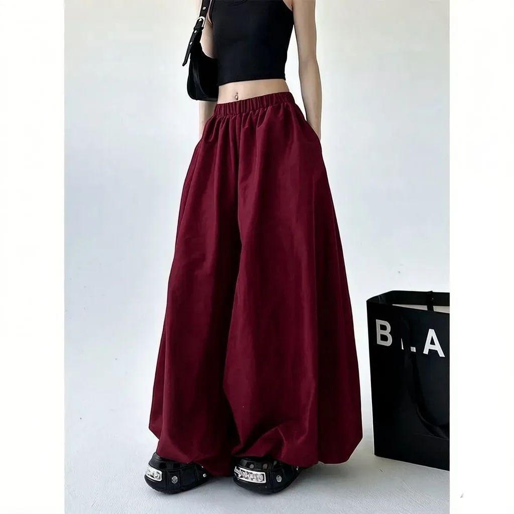 Women's Retro Chinese Lantern High-Waist Joggers – Loose, Slimming, Versatile Summer Pants