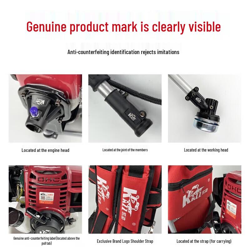 KAZZ GX50-1 4-Stroke Gasoline Brush Cutter CN Plug (adapter Included)