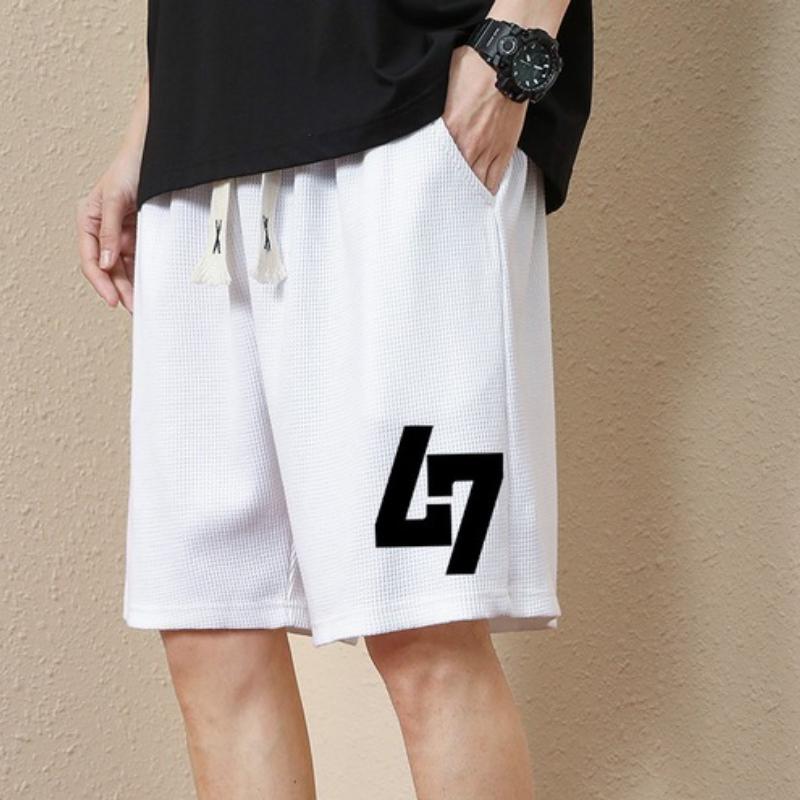 Summer  Sports Fitness Shorts Men's Basketball Game Training Running Casual Loose Quick-Drying Five-Point Pants