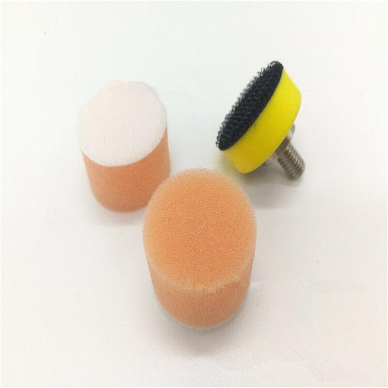 60 szt. 1" 25mm Gąbkowy Pad Polerski Zestaw Padów Polerskich Polerka Samochodowa + 2 szt. Płyta Podkładowa M6 Pasuje do Szlifierki Elektrycznej Dremel Narzędzie Obrotowe