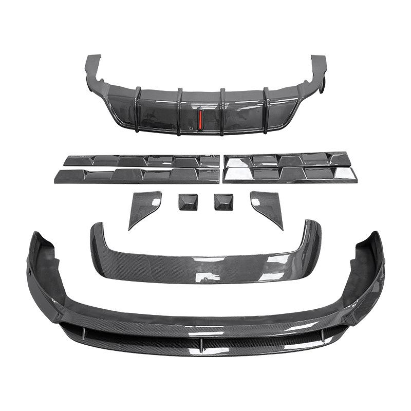 Aerodynamic Kit: Carbon Fiber Front Lip, Side Skirts, Rear Diffuser, Wing & Lights for AITO Huawei Wenjie M7