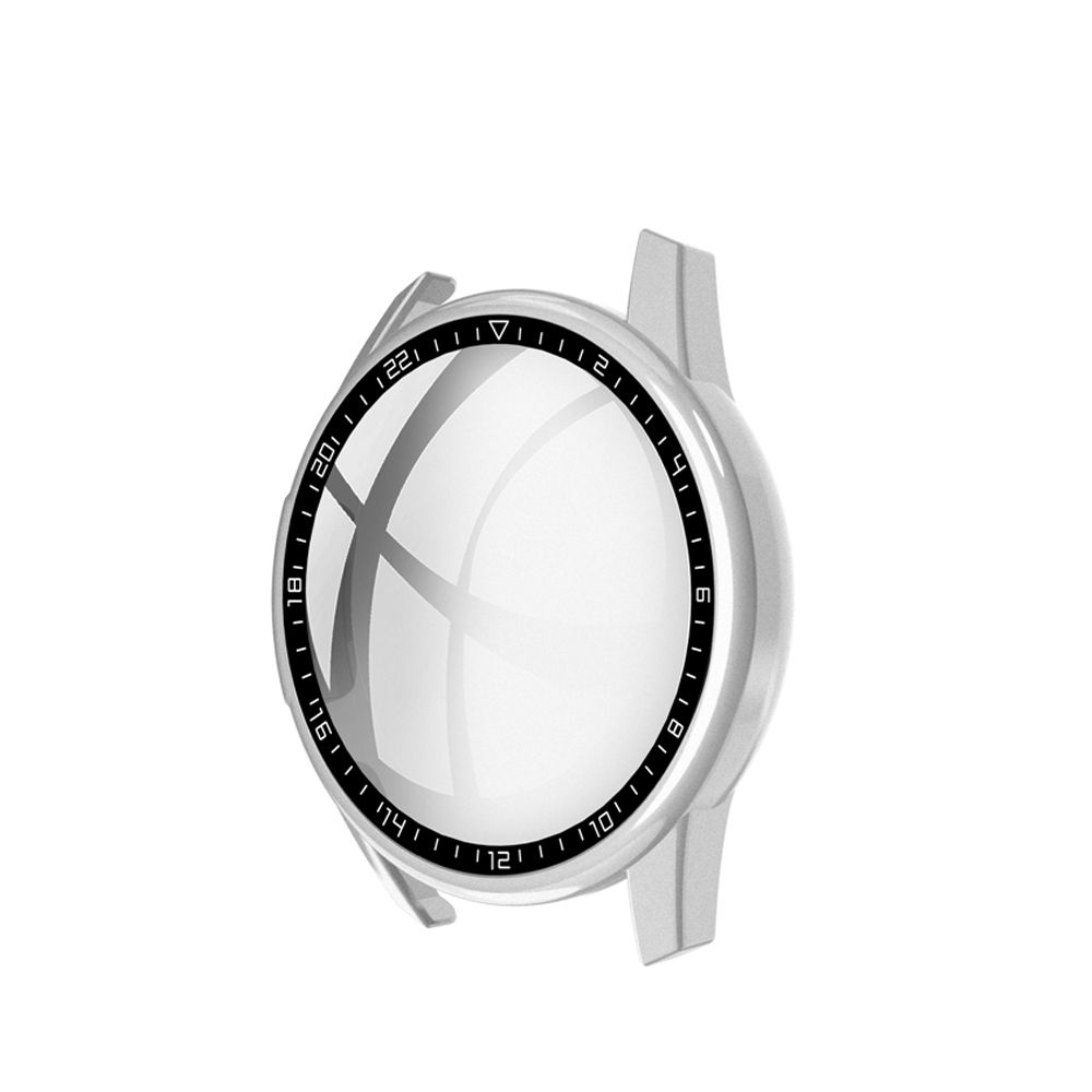 Full Coverage Screen Protector Frame Bumper Shell PC Tempered Glass Cover Dial Scale Protective Case For Huawei Watch GT 2 46mm