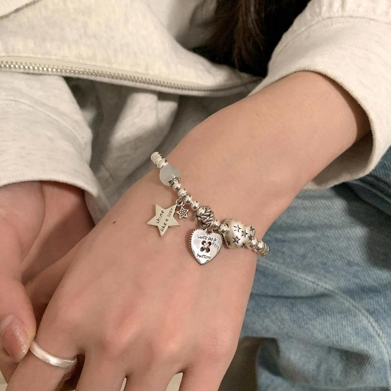 Korean Style Simple Heart Star Bracelet Fashion Jewelry For Women
