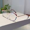 Women Cat Eye Glasses  New Fashion Multi-color Rim Blue Light Blocking Sweet Eyeglasses Trendy Stylish Design Eyewear