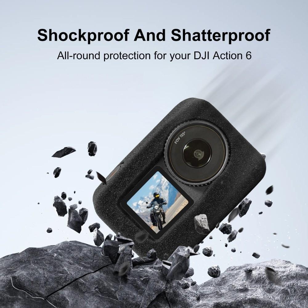 Foam Noise Reduction Sponge Windscreen Case for DJI Osmo Action 6 Action Camera Accessories