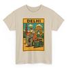 Maglietta Delhi: T-shirt Grafica Retrò Fumetto Capitale Indiana