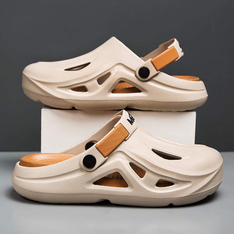 Fashion Summer Men Clog Slippers Comfortable Water Shoes Outdoor Sandals Beach Shoes Men's Slippers Slides Indoor Bathroom Shoes