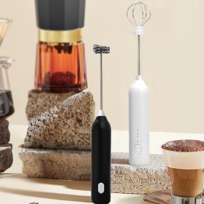 Elektryczny spieniacz do mleka, blender, 3 biegi, bezprzewodowy ręczny spieniacz do mleka, przenośny mikser do kawy, trzepaczka do jajek, kuchenne narzędzia do pieczenia