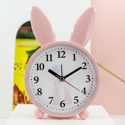 Alarm Clock Student Children Simple Stylish Silent Bedside Bedroom Wake Up Clock Cute Cartoon Clock Desk Gift