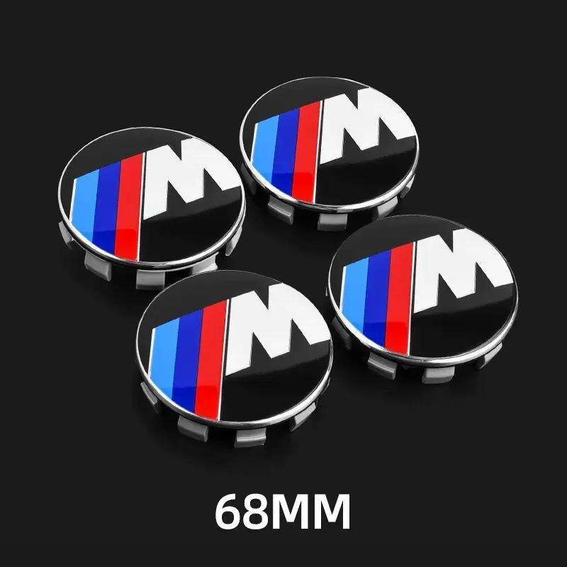 4 szt. 56/68MM Samochodowe Dekielki Centralne Kół Osłona Koła Dla BMW M Performance X1 X2 X3 X4 F10 F30 F20 F25 E90 E46 E39 E70 E53 E30 E87