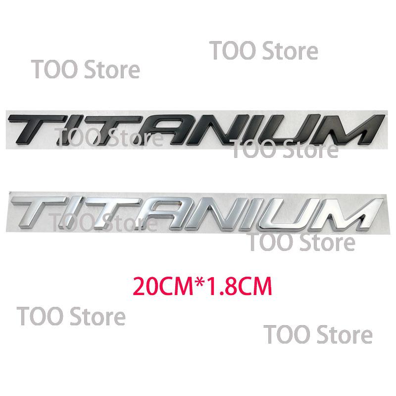 cmfhtb1 1PCS 3D Metal Titanium Logo Emblem Letter Car Trunk Badge for Ford Focus 2 3 Fusion Max Mondeo Mk4 - Sticker Accessory
