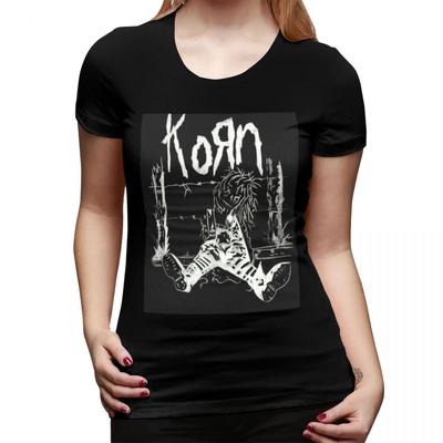 Korn Rock Music TShirt for WOMEN ONeck Streetwear T Shirts WOMENs Short Sleeve Summer Clothes Tops