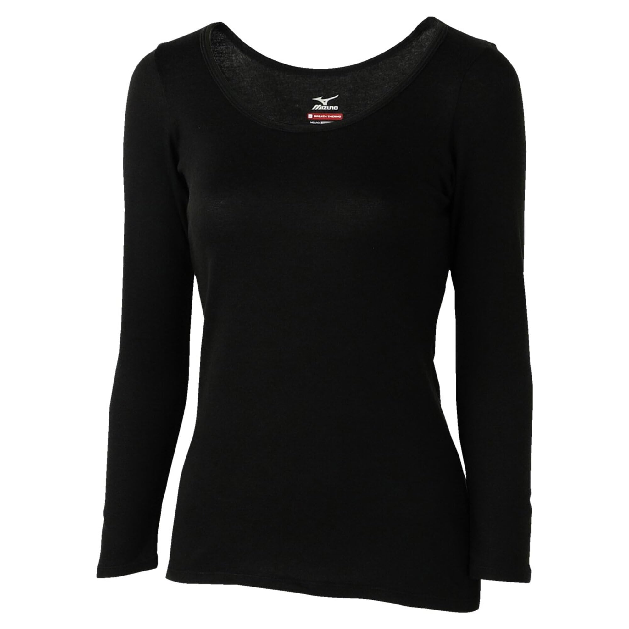 Mizuno Premier Hot Innerwear Breath Medium Thickness for Daily Round Size M Thermo, Use, Neck, 3/4 Sleeve, Heat-Generating Material, Women s, Black, чёрный