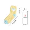 Daiso Double Heart Sleep Socks Yellow