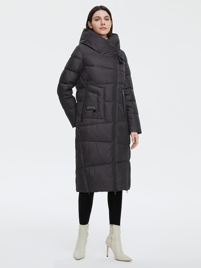 Cinemore New Winter Down Jacket Women Long Thick Coat Hooded Puffer Warm Female Brand Cotton Clothes Elegant Retro Parka 8197