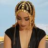 Middle Style Eastern Golden Headpiece With Tassels And Coin For Travel Holiday