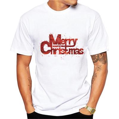 Merry Christmas T Shirts Men 2019 New Arrival Letters Printing Tshirt Chemise Homme Funny Gift for Mens Roupa Masculina Gt167