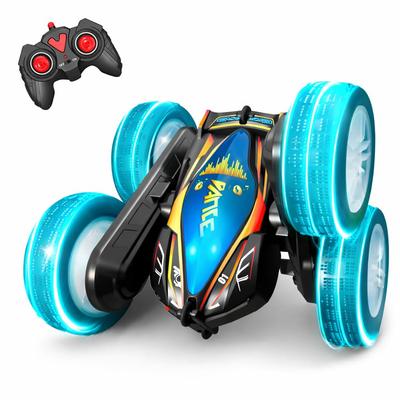 New Release RC Ailivesun RC Car for Kids 360 Degree Rotation Stunt 4WD RC LED Lights Wireless Remote High Sensitivity 2 Rechargeable Batteries
