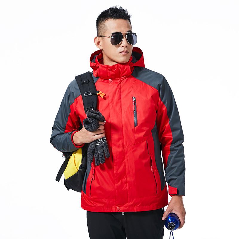 Herren- & Damen Winddichte 3-in-1 Abnehmbare Winter Bergsteigerjacke - Übergröße, Warm & Dick