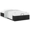 Ottoman Bed without Mattress Black 90x190 cm Fabric