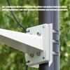 Adjustable Security Camera Mount Bracket with Clamp for Outdoor Steel Plate Construction