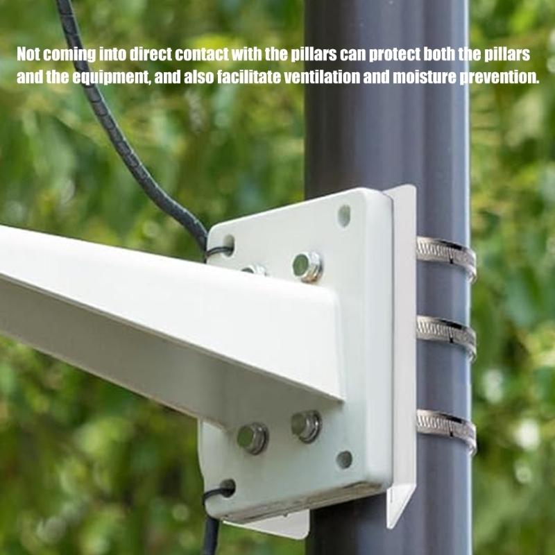 Adjustable Security Camera Mount Bracket with Clamp for Outdoor Steel Plate Construction
