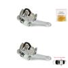 EDP1066-1 2 Pieces Rear Left AND Right Door Catch Hinge Brake Stop Check Strap Limiter for BMW 5 Series E34 7 Series E32 51228168090