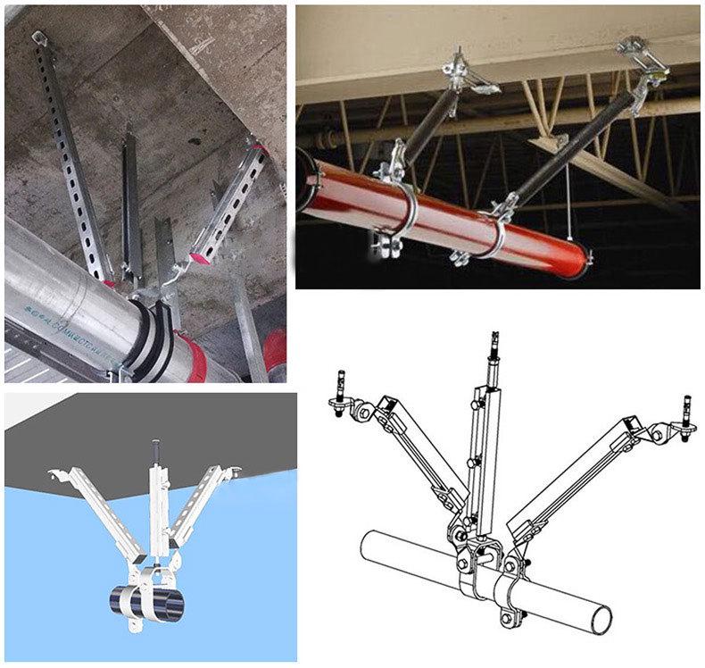 Seismic Support & Hanger System for Pipes: Multiple Specs, Lateral & Longitudinal