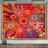 Mexico Mexican Mayan Tribal Art Tapestry Wall Hanging Ethnic Paintings Psychedelic Aesthetic Background Cloth Home Decorations