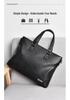 Men's Business Briefcase Laptop Bag - Large Capacity A4 Document Handbag